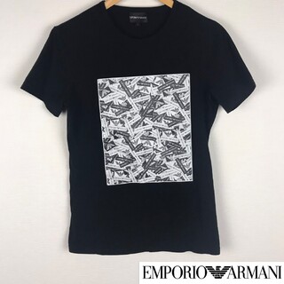 エンポリオアルマーニ(Emporio Armani)の美品 エンポリオアルマーニ 半袖Tシャツ レディース ブラック サイズL(Tシャツ(半袖/袖なし))