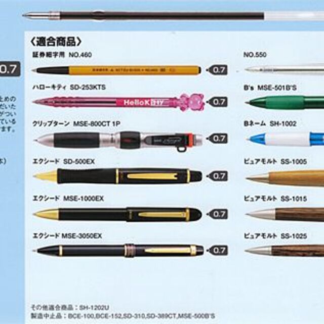 三菱鉛筆 - 三菱鉛筆 ボールペン替芯 Ｓ－７Ｌ ０．７ｍｍ 油性【黒10