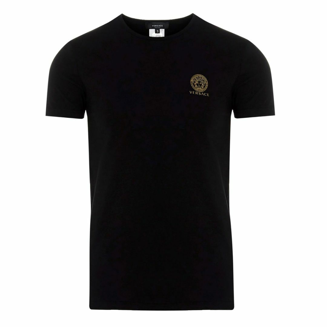 VERSACE(ヴェルサーチ)の送料無料 7 VERSACE ヴェルサーチ AUU01005 A232741 ブラック メデューサ 半袖 Tシャツ size 3 メンズのトップス(Tシャツ/カットソー(半袖/袖なし))の商品写真