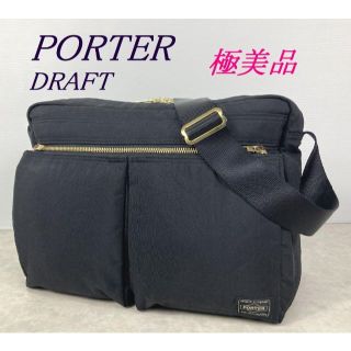 ポーター(PORTER)の極美品☆PORTER ポーター ドラフト ショルダーバッグ L ユニセックス(ショルダーバッグ)