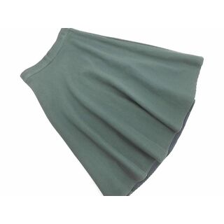 トゥモローランド(TOMORROWLAND)のトゥモローランド フレア スカート size34/緑 ■■ レディース(ロングスカート)