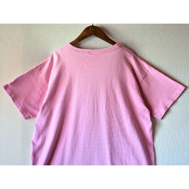 ★USA製 チャンピオン スクリプトロゴ ピンク シングルステッチ Tシャツ 6