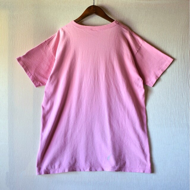 ★USA製 チャンピオン スクリプトロゴ ピンク シングルステッチ Tシャツ 4