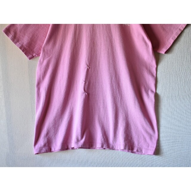 ★USA製 チャンピオン スクリプトロゴ ピンク シングルステッチ Tシャツ 7