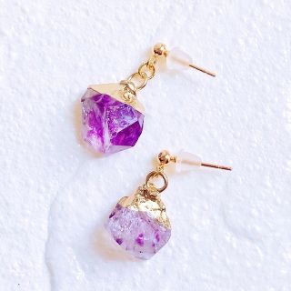 【アメジスト】ピアス・イヤリング(ピアス)