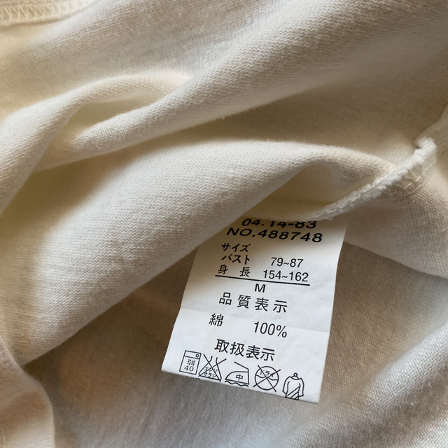 ラメ入りお花のプリント　Vネックカットソー　綿100% レディースのトップス(カットソー(半袖/袖なし))の商品写真