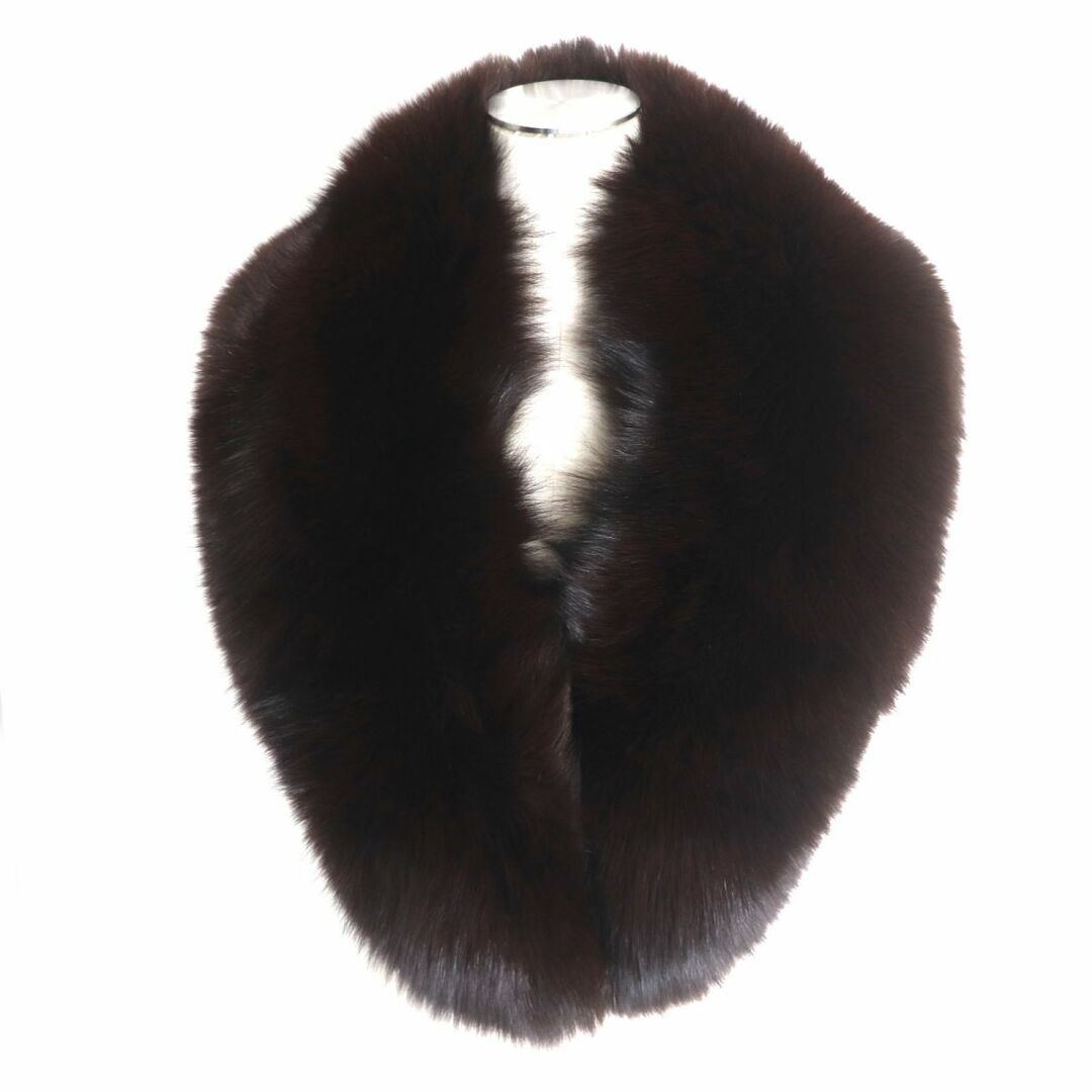 極美品】SAGA FOX サガフォックス ファー ショール こげ茶-