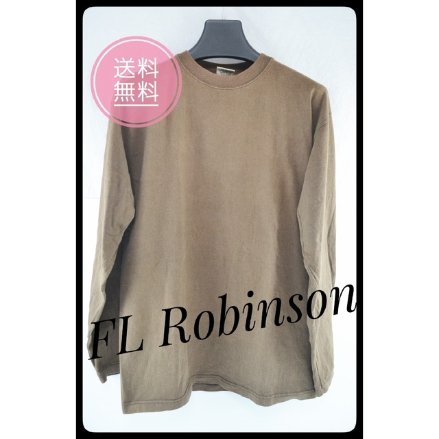 FL Robinson/エフエルロビンソン Tシャツ ブラウン アメリカ製 メンズのトップス(Tシャツ/カットソー(七分/長袖))の商品写真