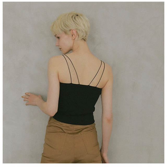 ETRE TOKYO - wストラップカップインニットキャミの通販 by m shop