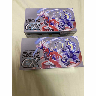 ポケモン(ポケモン)のポケモンカード プレミアムトレーナーボックスexシュリンク付き 2BOX(カード)
