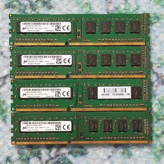 デスクトップ用メモリPC3L-12800U 4G×4⑤(PCパーツ)