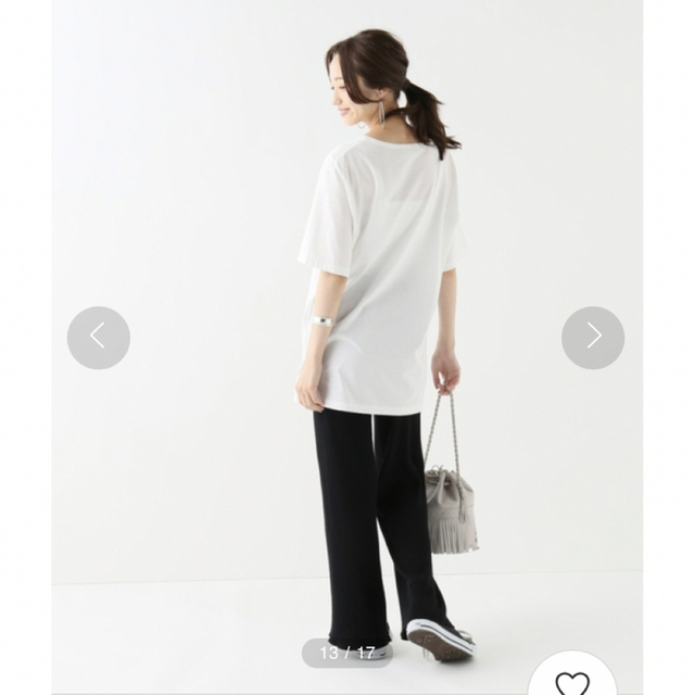 IENA(イエナ)のIENA collegeロゴTシャツ　ホワイト メンズのトップス(Tシャツ/カットソー(半袖/袖なし))の商品写真