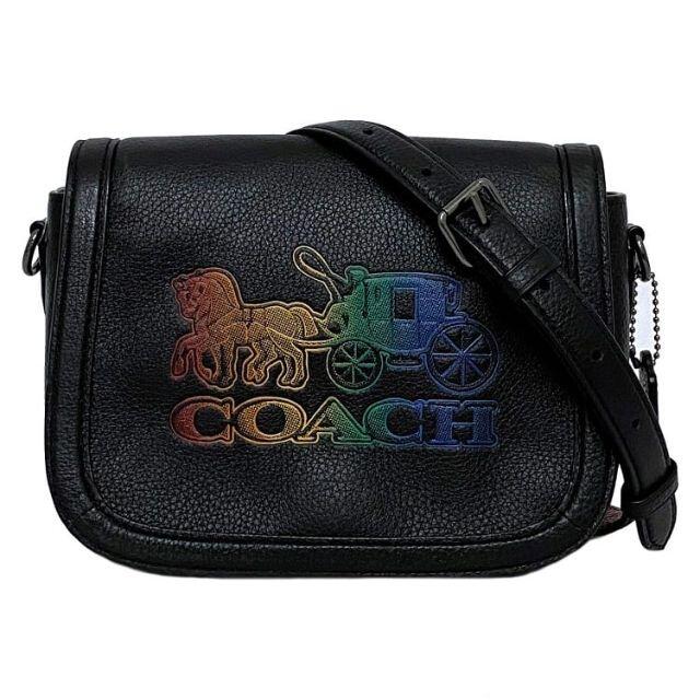 COACH - コーチ ショルダーバッグ ブラック レインボー 美品の通販 by