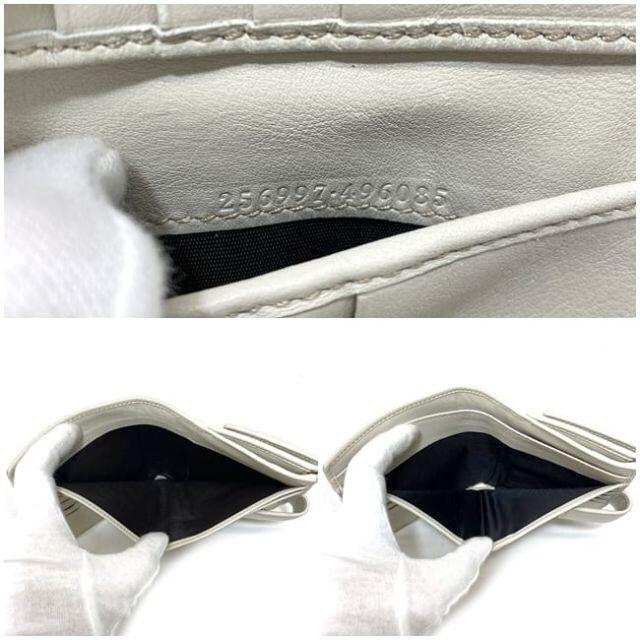 グッチ ダブルホック 財布 ベージュ ホワイト 美品 9