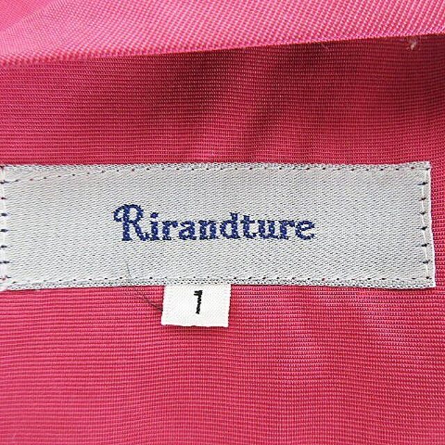 Rirandture(リランドチュール)のリランドチュール ワンピース ミニ ノースリーブ ラウンドネック 1 ピンク レディースのワンピース(ミニワンピース)の商品写真