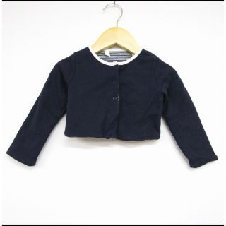 プチバトー(PETIT BATEAU)のプチバトー 74cm コットン 綿100%カーディガン　羽織(カーディガン/ボレロ)