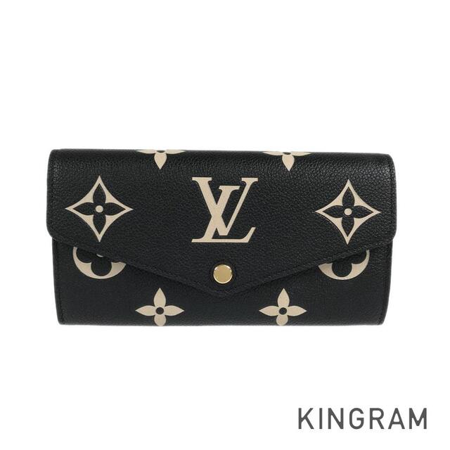 送料無料 ルイ・ヴィトン - VUITTON LOUIS バイカラー 長財 サラ