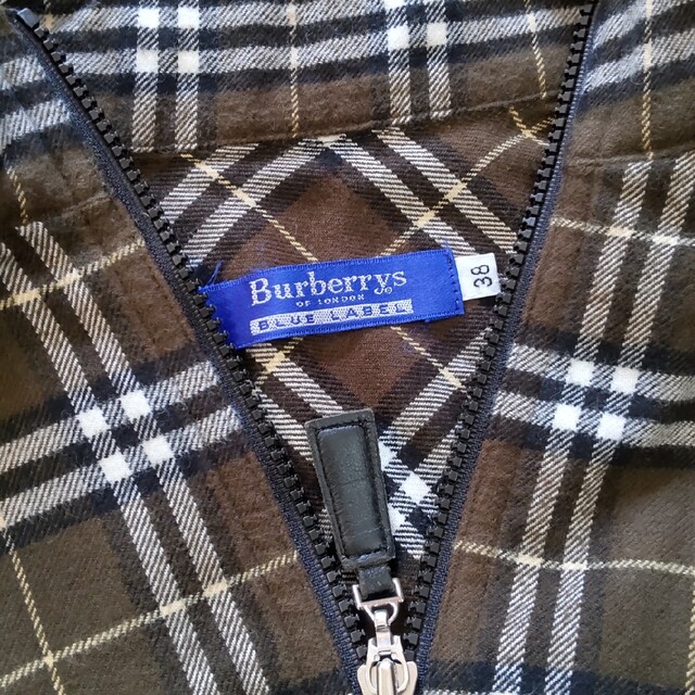 BURBERRY BLUE LABEL(バーバリーブルーレーベル)のバーバリーブルーレーベルジップアップカットソー　ブルゾン　38 レディースのジャケット/アウター(その他)の商品写真