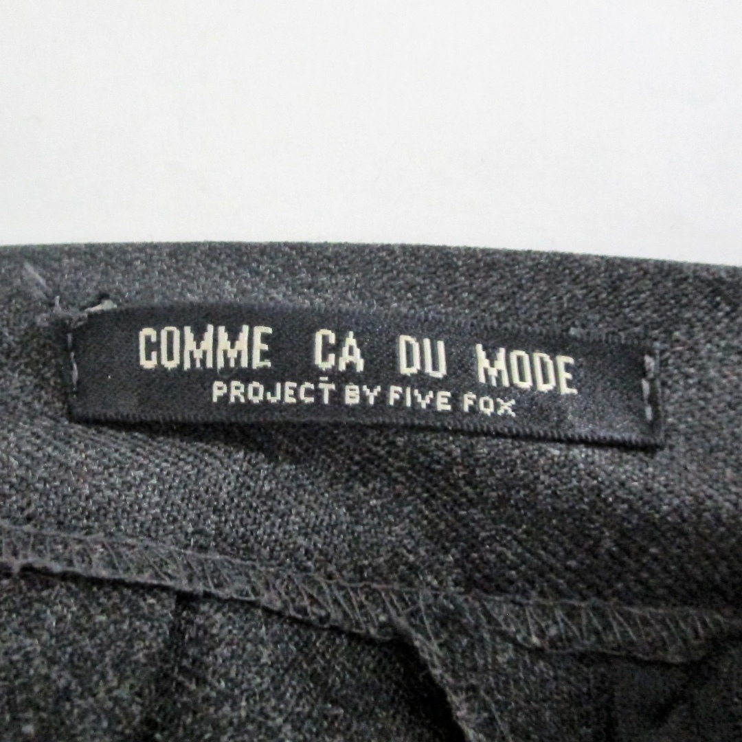 セール 美品 COMME CA DU MODE コムサ・デ・モード ロングスカート プリーツスカート Aライン レディース 日本製 ウール100％ グレー 2