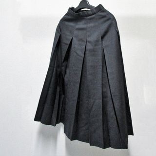 コムサデモード(COMME CA DU MODE)の【中古】セール 美品 COMME CA DU MODE コムサ・デ・モード ロングスカート プリーツスカート Aライン レディース 日本製 ウール100％ グレー(ロングスカート)