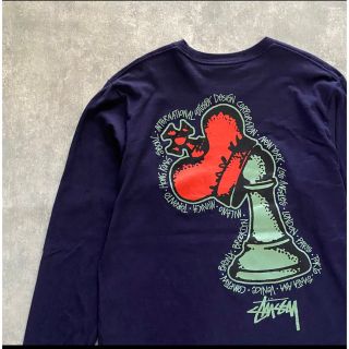 ステューシー ネイビー メンズのTシャツ・カットソー(長袖)の通販 52点