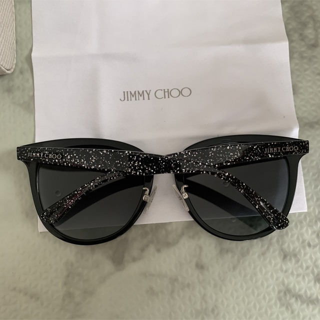 JIMMY CHOO(ジミーチュウ)のジミーチュウ jimmy choo サングラス 未使用 伊達メガネ レディースのファッション小物(サングラス/メガネ)の商品写真