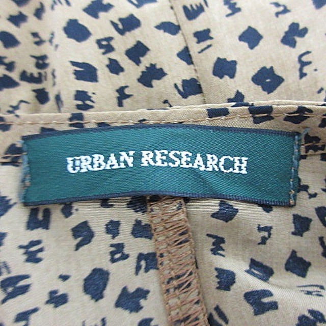 URBAN RESEARCH(アーバンリサーチ)のアーバンリサーチ ワンピース ミニ 半袖 ラウンドネック 薄手 F 茶 黒 レディースのワンピース(ミニワンピース)の商品写真
