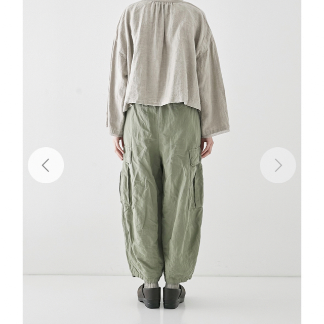 nest Robe - ネストローブ コットンリネン コクーンカーゴパンツ new