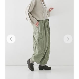 ネストローブ コットンリネン コクーンカーゴパンツ new fabric