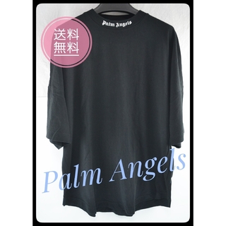 パームエンジェルス(PALM ANGELS)のPalm Angels クラシック ロゴオーバーサイズ ブラック Ｔシャツ L(Tシャツ/カットソー(半袖/袖なし))