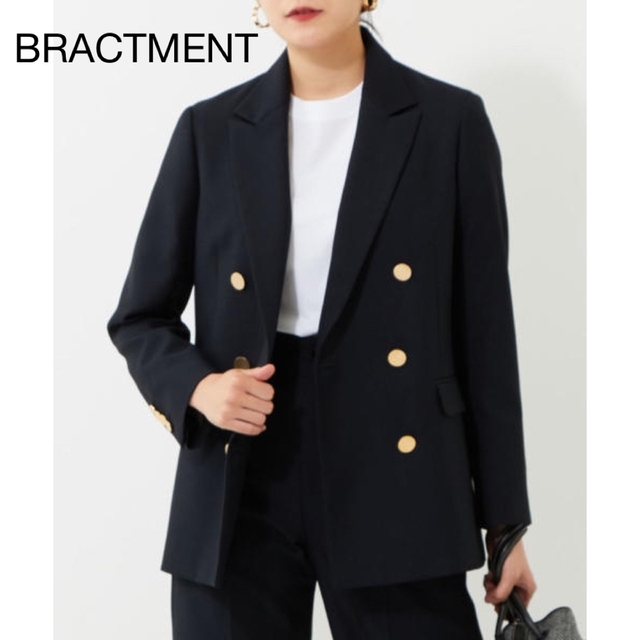 BRACTMENT(ブラクトメント)のBRACTMENT（ブラクトメント) T/W BOXY ダブル ジャケット レディースのジャケット/アウター(テーラードジャケット)の商品写真