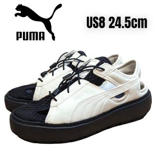 プーマ(PUMA)のPUMA プーマ 厚底 サンダル 24.5cm ベージュ スポーツサンダル(サンダル)