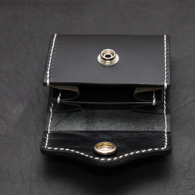 ハンドメイド　レザー　コインケース ハンドメイドのファッション小物(財布)の商品写真