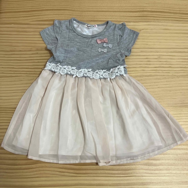 anyFAM(エニィファム)のanyFAM ワンピース　リボン 100 キッズ/ベビー/マタニティのキッズ服女の子用(90cm~)(ワンピース)の商品写真