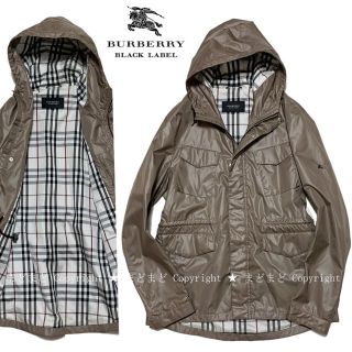 バーバリーブラックレーベル(BURBERRY BLACK LABEL)のバーバリーブラックレーベル ジップ ジャケット ブルゾン L マウンテンパーカー(ブルゾン)