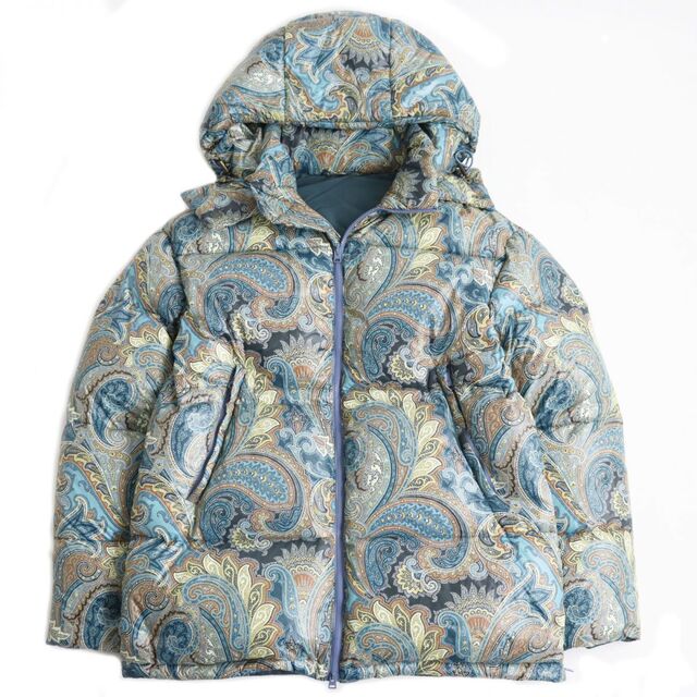 ETRO - 極美品○2021年製 ETRO エトロ ペイズリー柄 フーデッドダウン