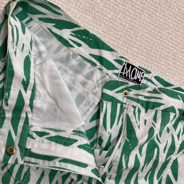 DIANE von FURSTENBERG シャツワンピース　総柄　パンツ付　緑 8