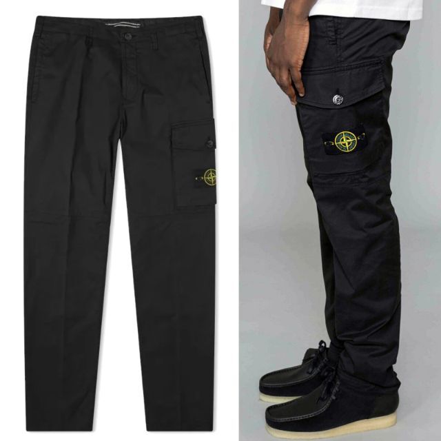 4 STONE ISLAND ブラック カーゴパンツ size 32