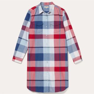 エーグル(AIGLE)のシャツ ブラウス DFT チェックチュニックシャツ(シャツ/ブラウス(長袖/七分))