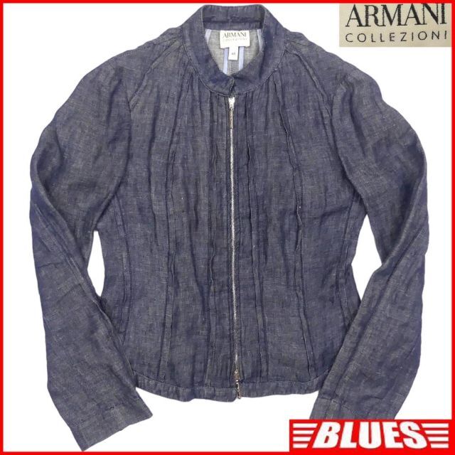 ARMANI COLLEZIONI(アルマーニ コレツィオーニ)のデニムジャケット ブルゾン ARMANI アルマーニ メンズ SJ1611 メンズのジャケット/アウター(ブルゾン)の商品写真