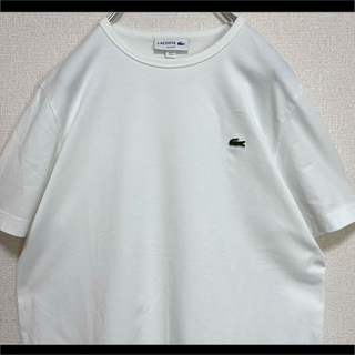 LACOSTE - LACOSTE ラコステ Tシャツ 半袖 ホワイト 白 ワニロゴ M