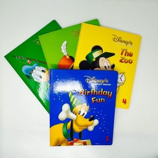 ディズニー(Disney)の未使用美品！！Fun and Games book1〜4＆シングアロングセット(語学/参考書)