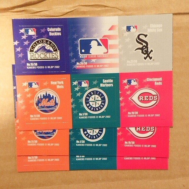 MLB(メジャーリーグベースボール)のメジャーリーグ チームシール スポーツ/アウトドアの野球(その他)の商品写真