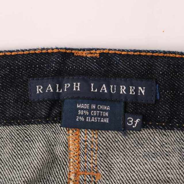 Ralph Lauren(ラルフローレン)のラルフローレン デニムスカート タイト ボタンフライ バックスリット ひざ下丈 ストレッチ レディース 3Fサイズ ネイビー RALPH LAUREN レディースのスカート(その他)の商品写真