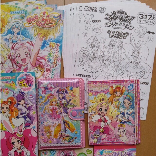 SUNSTAR(サンスター)のプリキュア　メモ　ぬりえ　シール　ダイアリー　まとめ売り　プリンセスプリキュア エンタメ/ホビーのおもちゃ/ぬいぐるみ(キャラクターグッズ)の商品写真