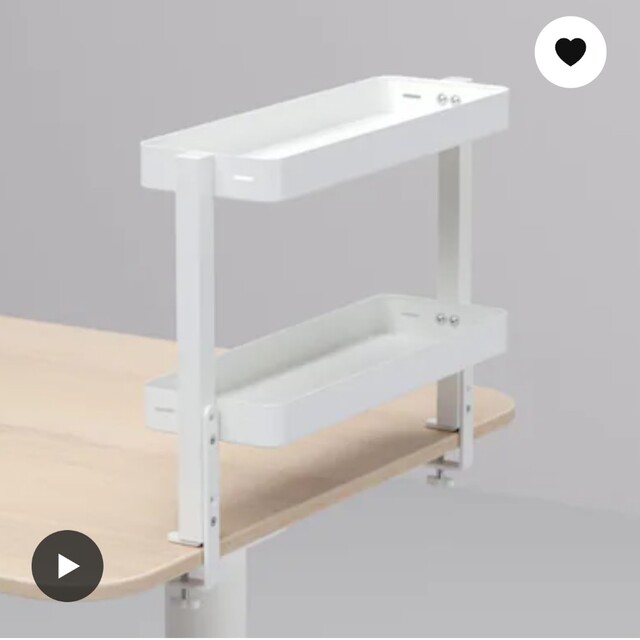 IKEA(イケア)のVATTENKAR ヴァッテンカール　デスクトップシェルフ　ホワイト インテリア/住まい/日用品の収納家具(その他)の商品写真