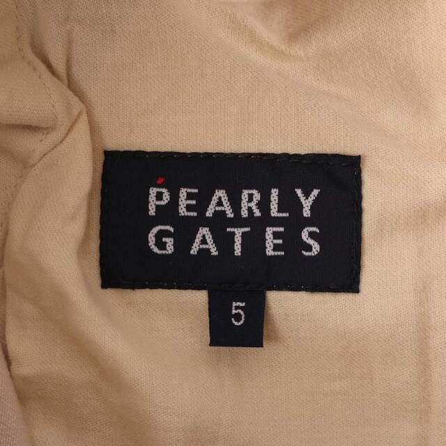 PEARLY GATES(パーリーゲイツ)のパーリーゲイツ ロングパンツ ゴルフウェア ストレート ロゴ ボトムス ストレッチ スポーツウェア メンズ 5サイズ ベージュ PEARLY GATES メンズのパンツ(その他)の商品写真