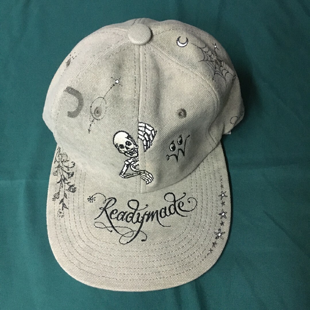 READYMADE - READYMADE Dr.WOO 刺繍 ヴィンテージ 再構築 キャップの