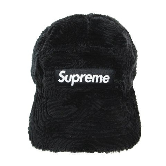 Supreme - 美品 22AW SUPREME Swirl Fleece Camp Cap 黒の通販 by