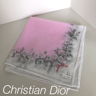 クリスチャンディオール(Christian Dior)のクリスチャンディオール　ハンカチ　透け感　(ハンカチ)